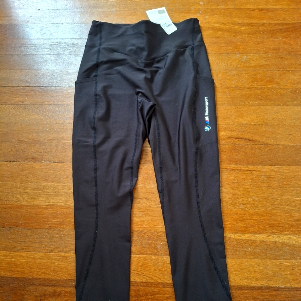 NWT PUMA MOTORCROSS Black Unisex Leggings Size S